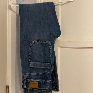blue jeans, American Eagle (next level stretch) size 8 (long)